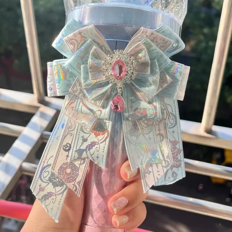 

Роскошные галстуки-бабочки в стиле Лолиты, лента ручной работы со стразами, сумка в стиле аниме, кулон, концертная ручная лампа, аксессуары, воротник, заколка для волос