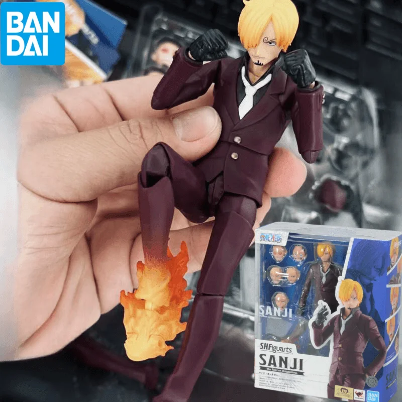 

Original Bandai S.h.figuarts Sanji Raid On Onigashima One Piece Anime Action Figure Toy 15cm Pvc Model Birthday Toy Gifts