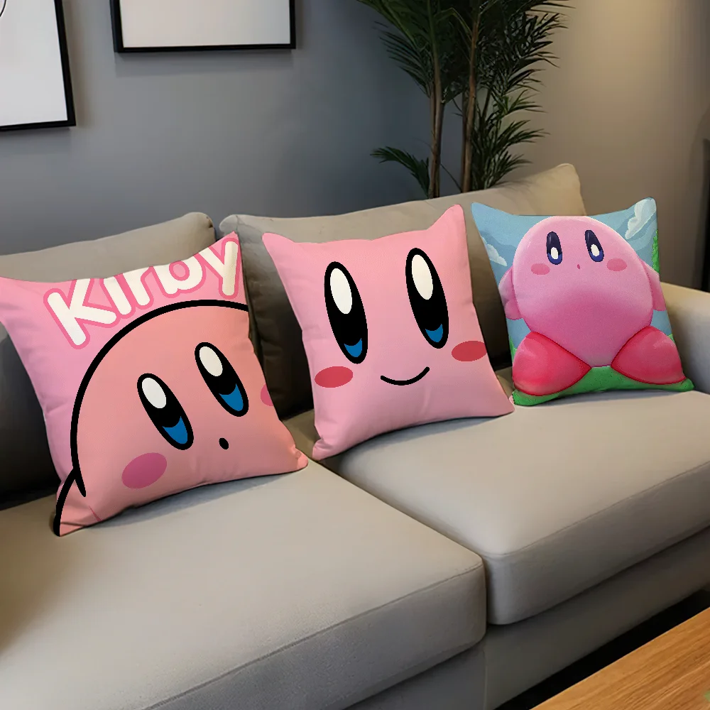 Cute K-Kirbys cushion cover For Star Home Bedroom Room Decoration Living Room Sofa Pillow Case Suitable