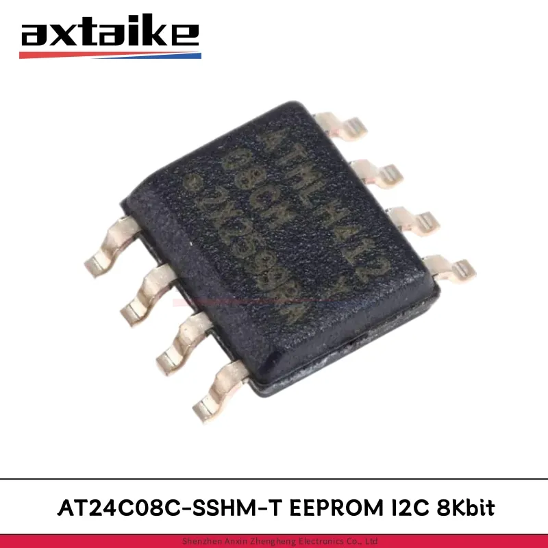 10PCS AT24C08C-SSHM-T 08CM SOP-8 AT24C08 24C08 SMD IC EEPROM I2C 8Kbit 1.7V to 5.5V