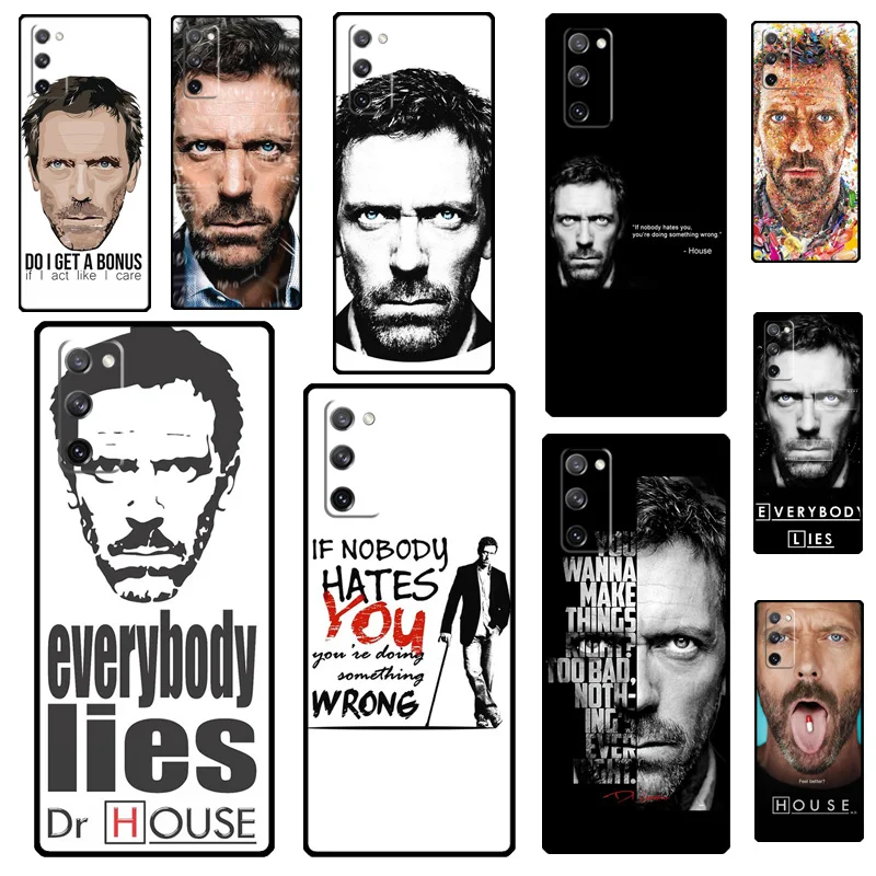 Dr House Hugh Laurie Pills Case For Samsung Galaxy S23 Ultra S21 S20 FE S8 S9 S10 Note 10 Plus Note 20 S22 Ultra Cover