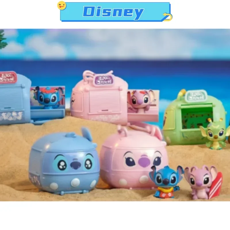 

Disney Stitch Touring Motor Home Series аниме женская модель милая Аниме Фигурка Коллекционная детская игрушка подарок