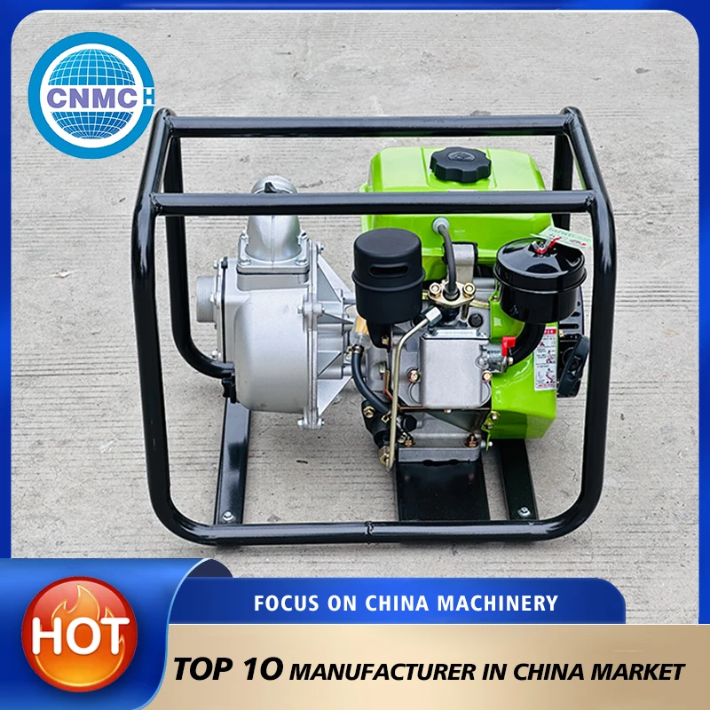 2Inch Recoil Start Diesel Water Pump 207CC Self Priming Centrifugal Pump 30m³/h Flow 25m Head for Farm Irrigation Flood Drainage