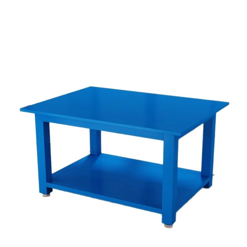 Industrial Heavy Duty Welded Steel Plate Fitter Workbench With Bench Vise For Mold Fitting Workshop Maintenance Assembly Table