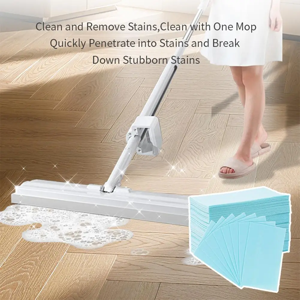 100Pcs/Box Floor Cleaner Concentrate Sheets Quick-Dissolve Concentrated Sheets Floor Cleaner Home Fragrance Freshener