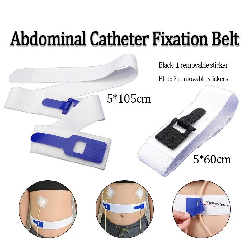 Reusable Catheter Fixation Strap Movable Fastener Waist Thigh Drainage Tube Fix Strap Nephrostomy Care