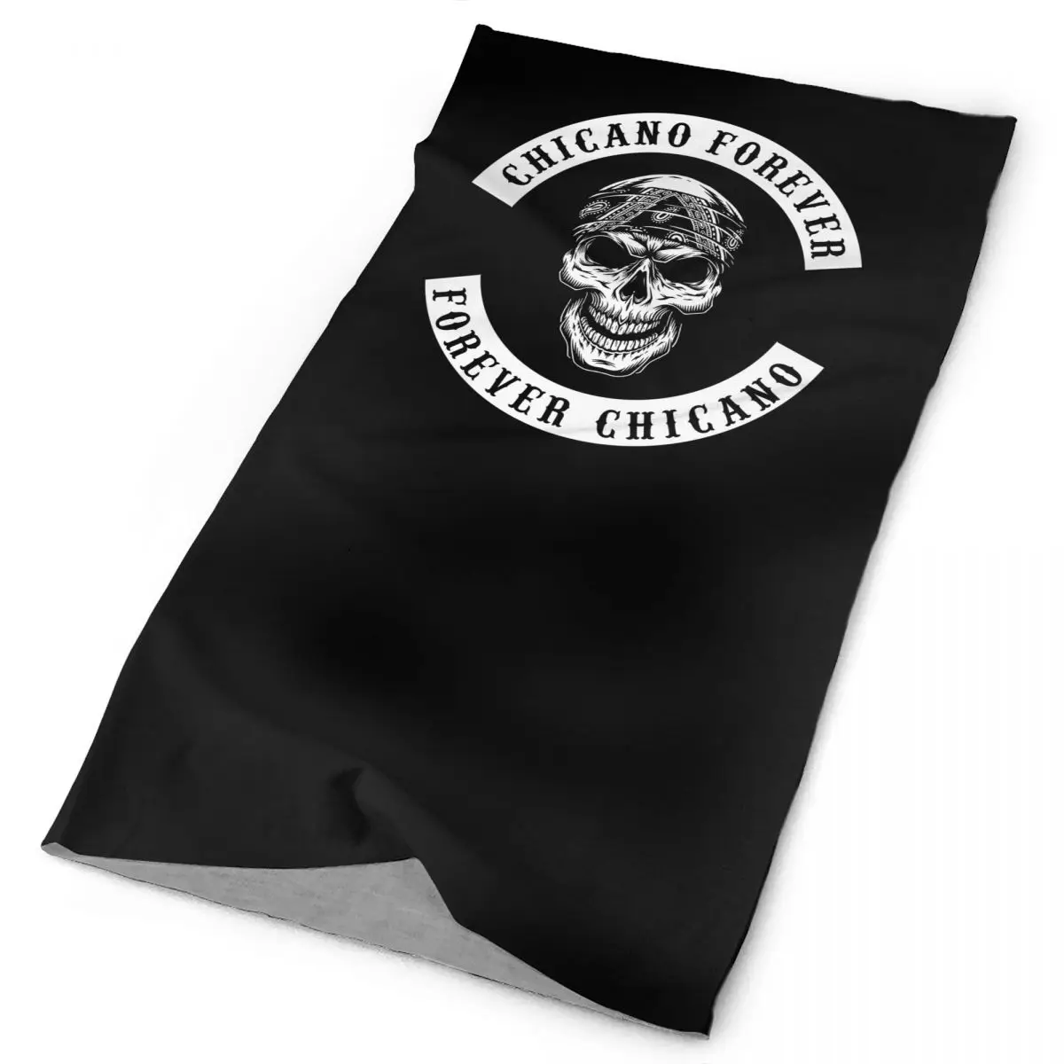 Chicano Skull With Bandana Biker Style Rocker Neck ghetta Bandana sciarpa maschera per il viso escursionismo sciarpa magica Hip Hop