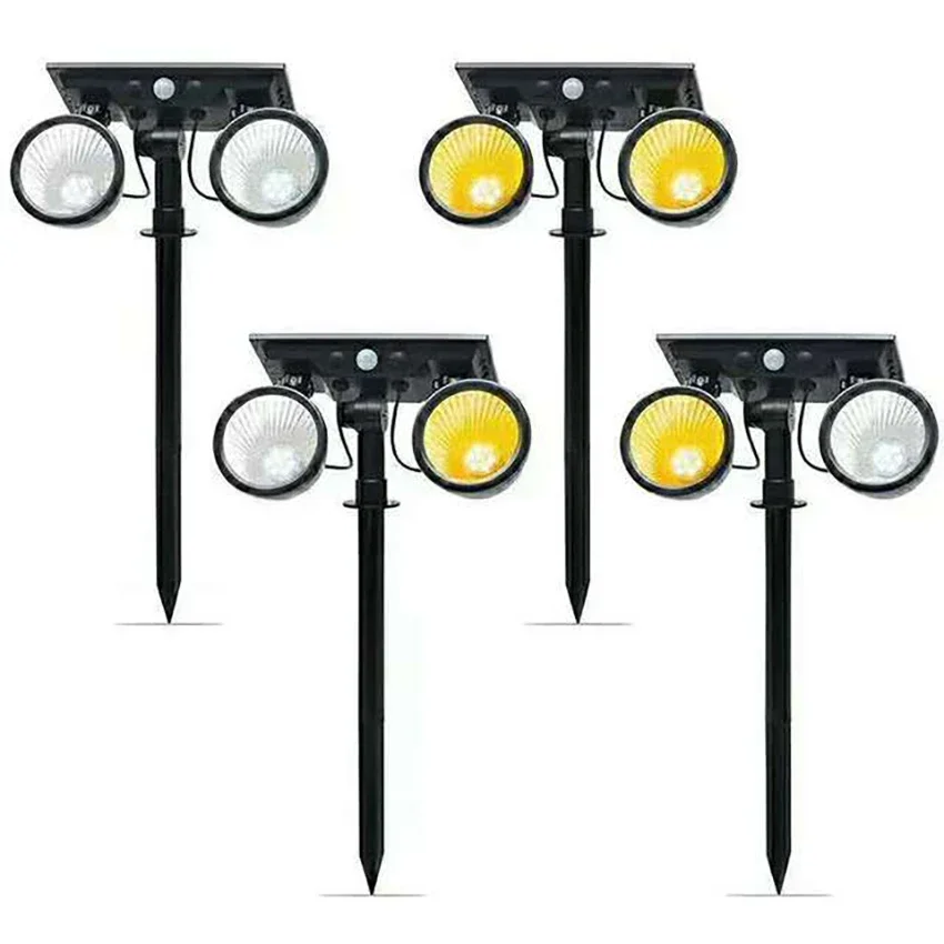 

Waterproof Solar Garden Light, Outdoor Lawn Light, Home Driveway, Walkway, Warm White Lamp, Human Body Sensor Switch, 14 LED