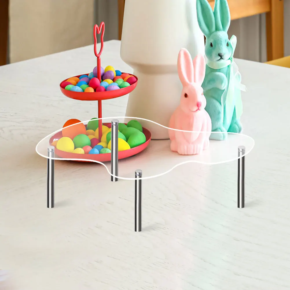 3 قطعة حامل كعكة أكريليك واضح شفاف عرض كب كيك الناهض حامل الحلوى طاولة عرض استخدام الزفاف عيد ميلاد