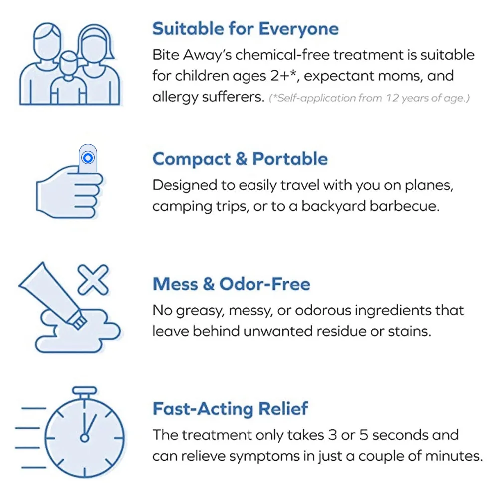 جهاز كهربائي مضاد للحكة جهاز مضاد للحكة لدغة البعوض عصا مضادة للحكة للمشي لمسافات طويلة وصيد الأسماك والسفر