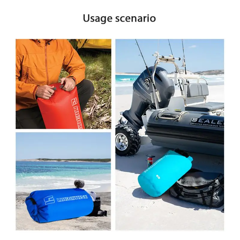 Outdoor Waterproof Bag Dry Pack Sack for Drifting Boating Floating Kayaking Beach Camping Surfing Swimming Bags