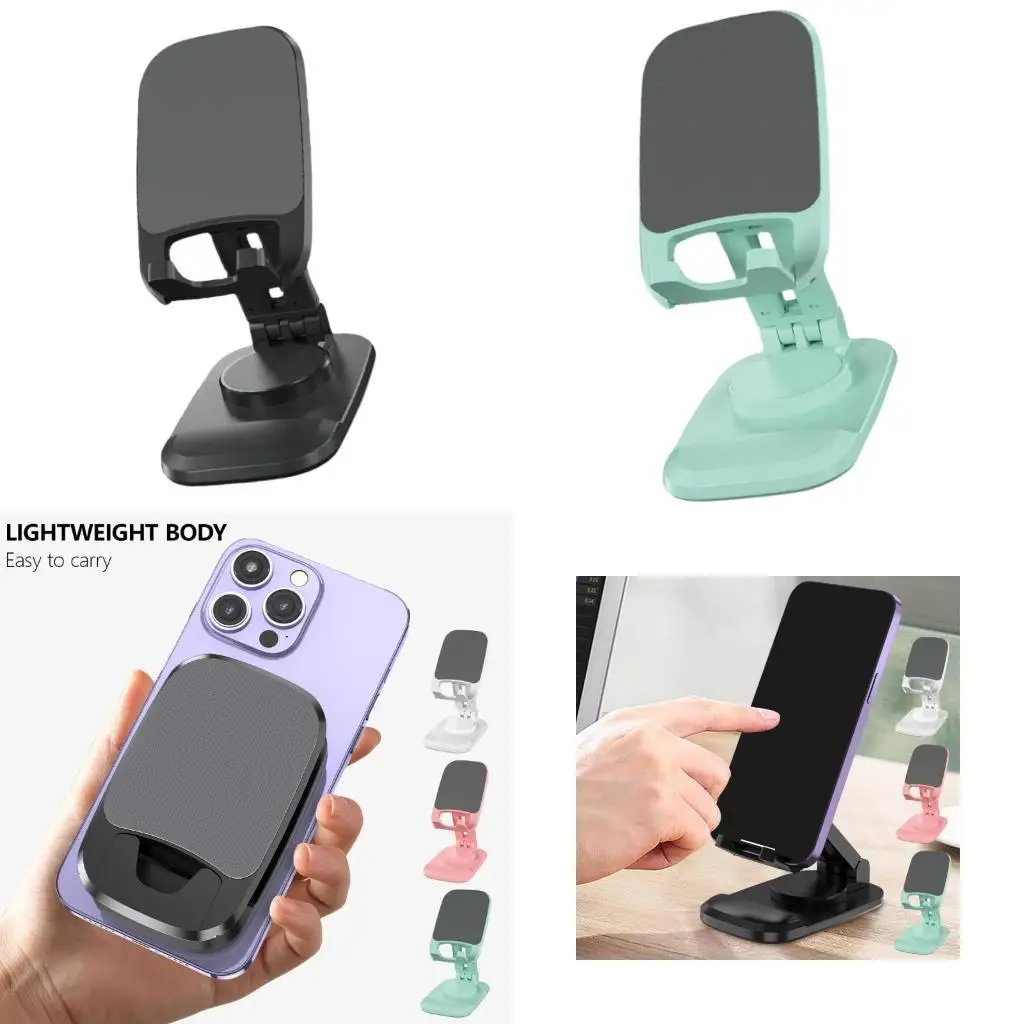 

652F Adjustable Cellphone Stand for Desk Foldable Desktop Phone Holder NonSlip Cradle Dock for All Types of