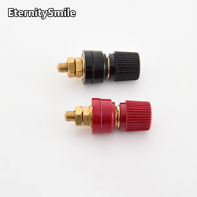 Red & Black 555 Type 40mm Power Terminals Binding Post Connector Socket Screw High Current Terminal Connectors