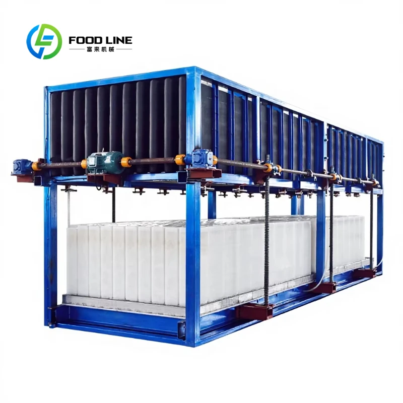 Customized 5 Ton Large Capacity Industrial Ice Block Machine Full Automatic Stainless Steel Ice Brick Maker for Food Processing