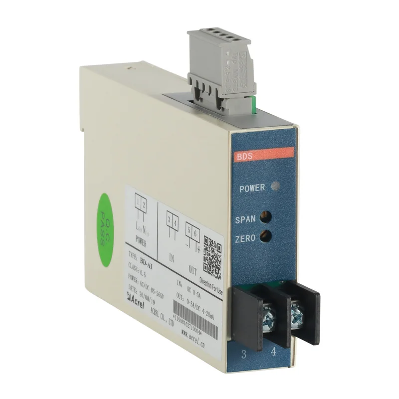 AC current sensor BD-AI power transmitter sends output DC 4-20mA analog signal