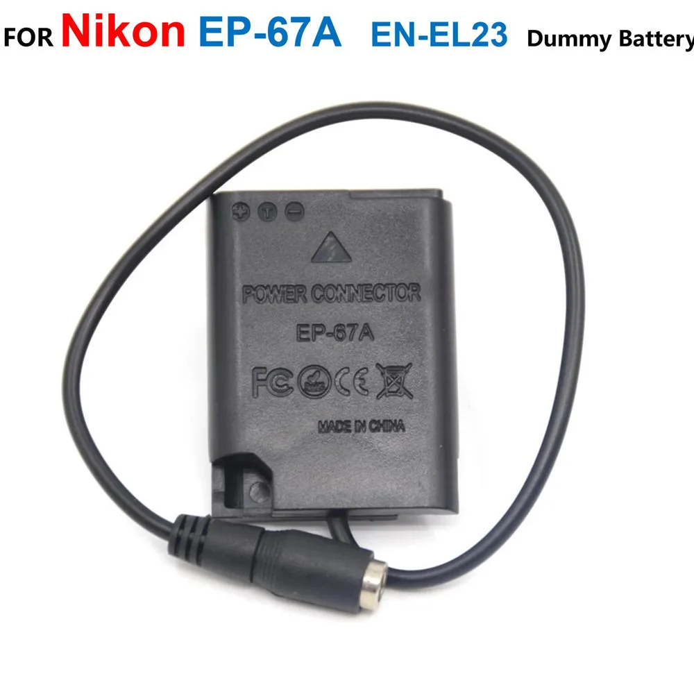 

EP-67A EP67A DC Coupler Power Adapter Supply ENEL23 EN-EL23 Dummy Battery For Nikon Coolpix P600 P610 P900s E700 S810C