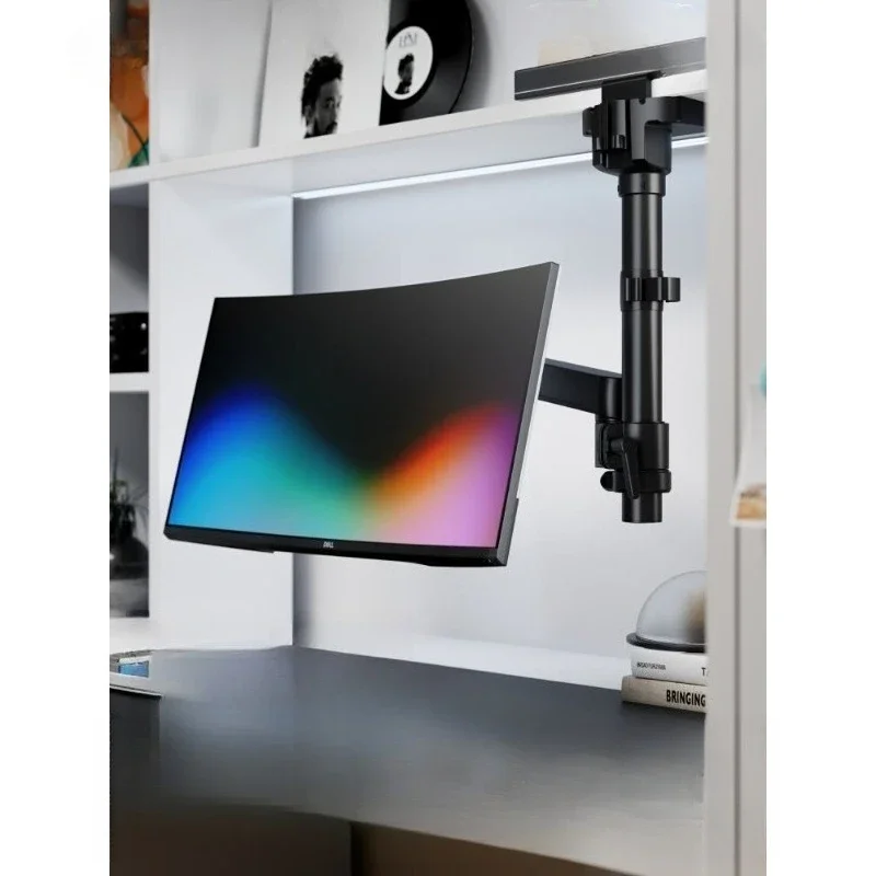 Upside down monitor cantilever stand computer portable lifting base secondary screen robotic arm