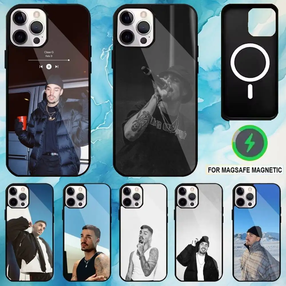 

Hip Hop Style Rels B Phone Case For iPhone17,16,15,14,13,12,11 Plus,Pro Max Magnetic For Magsafe Wireless Charging