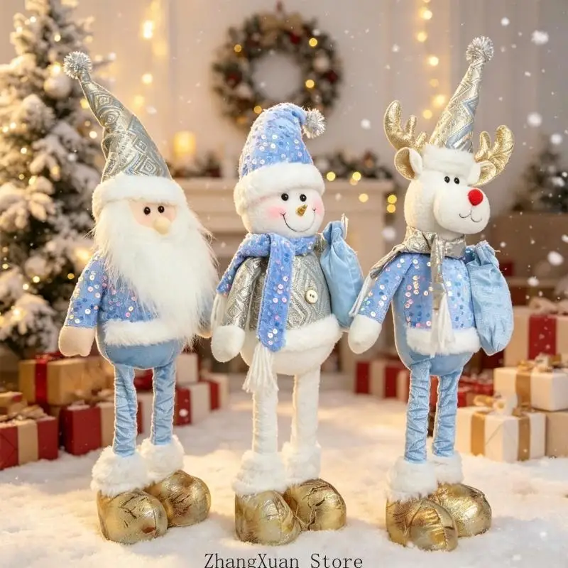 Freistehende Weihnachtsfigur aus Stoff für Regalfenster-Akzent 3XUF – Detail 4