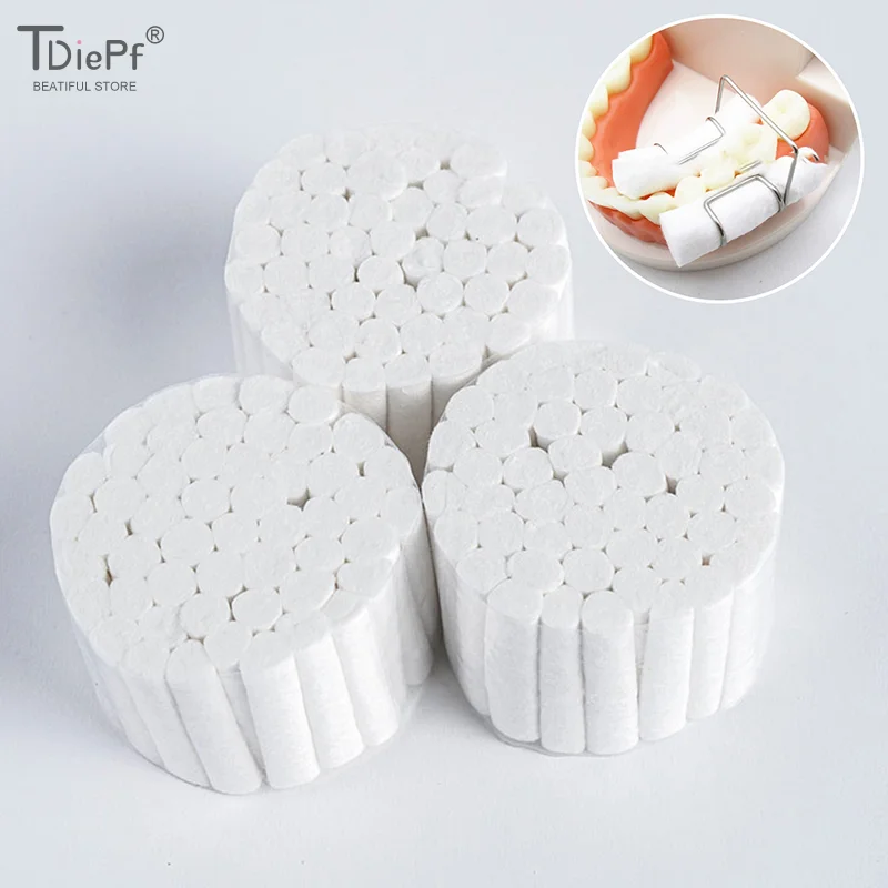 

100% Cotton Dental Cotton Roll Disposable Dentist Material Teeth Whitening Product High Absorbent Hemostatic Surgical Supplies