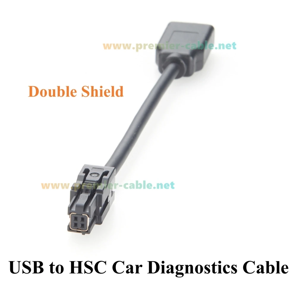 USB 2.0 A Female to HSC 4Pin Female Automotive Cable USB to HSC Car Data & Power Vehicle Diagnostics Cable for Infotainment,GPS