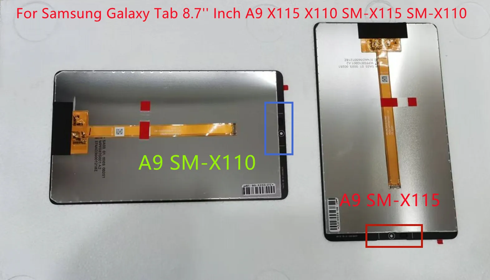 New For Samsung Galaxy Tab 8.7'' Inch A9 X115 X110 SM-X115 SM-X110 LCD Display Touch Screen Digitizer Glass Assembly Tested