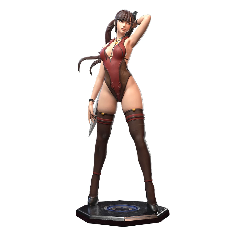 1:16 Resin Model Kit Unpainted DIY Femme Fatale - Inspired Figure - Sleeveless Bodysuit - A925 Collectible