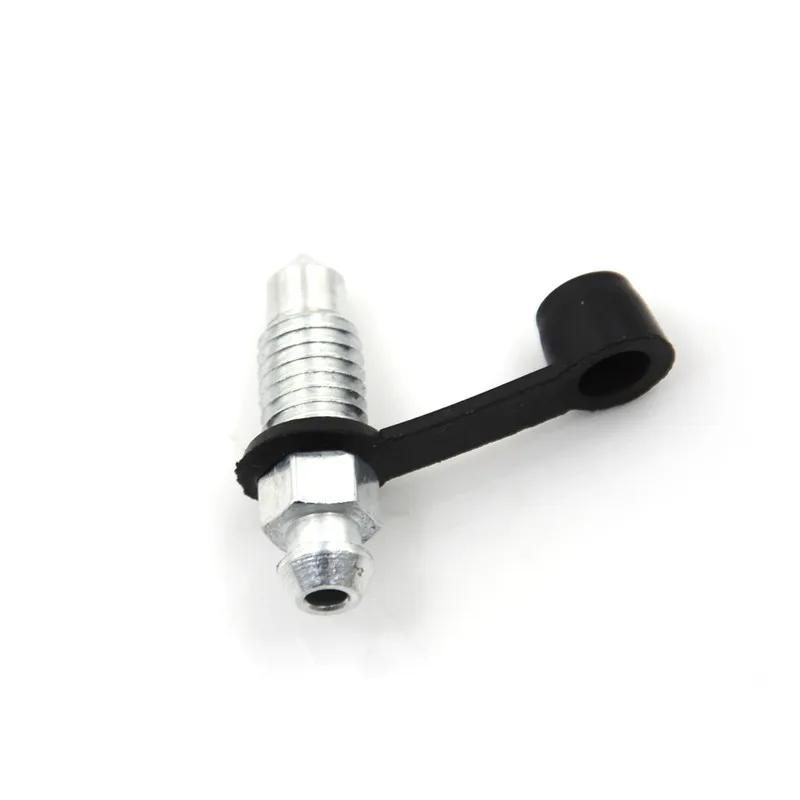 M8 x1.25mm 오토바이 자전거 브레이크 제동 캘리퍼스 블리드 나사 젖꼭지(캡 포함)