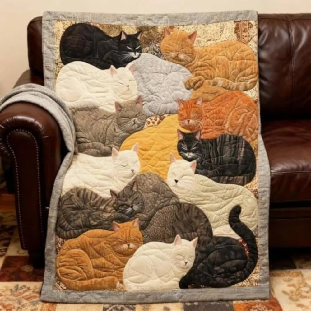 New Cartoon Print Nap Blanket Creative Pattern Soft All Season Blanket Lightweight Machine Washable Throw Blanket Living Room