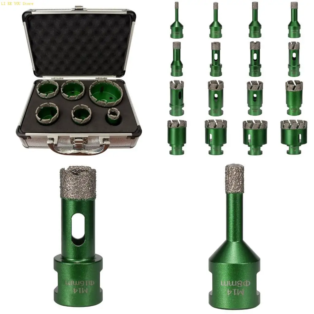 Máy cắt lỗ Diamantine nhiều vật liệu W3JE cho đá ốp kính 6-50mm Thiết kế hàn đồng