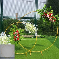 1pc Wedding Round Balloon Arch Stand Large Metal Arch Stand Flower Frame Birthday Party meeting Decor forniture Home puntelli fai da te