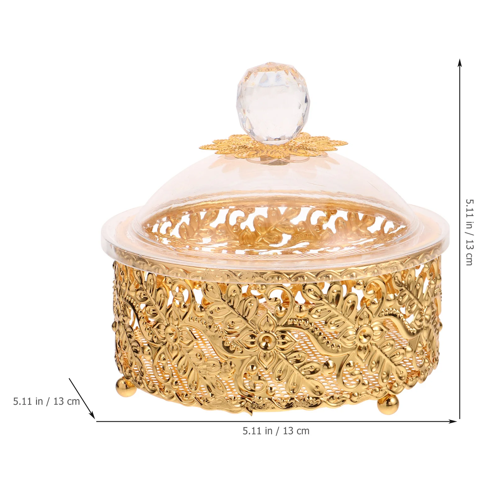 

Aluminum Alloy Candy Box Vintage Style Safe for Children Easy to Carry Jewelry Trinkets Storage Perfect Gift for Special