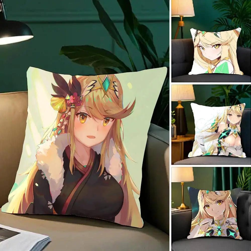 Hikari Animated Game X-Xenoblade Chronicles X Pillow Case Fashion Square Pillowcase Bedroom Sofa Room Ins Decoration Leisure