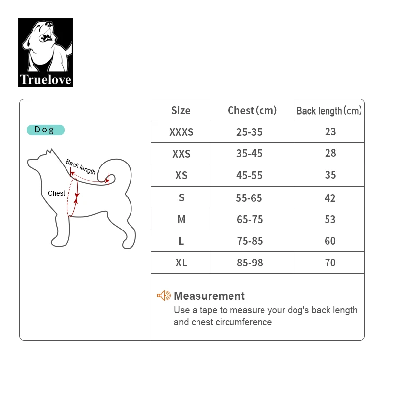 Truelove Anti-Bacterial Pet Coat New Design Pet Apparel Soft Breathable Dog Coat Adjustable Buckle Reflctive Material TLG2521