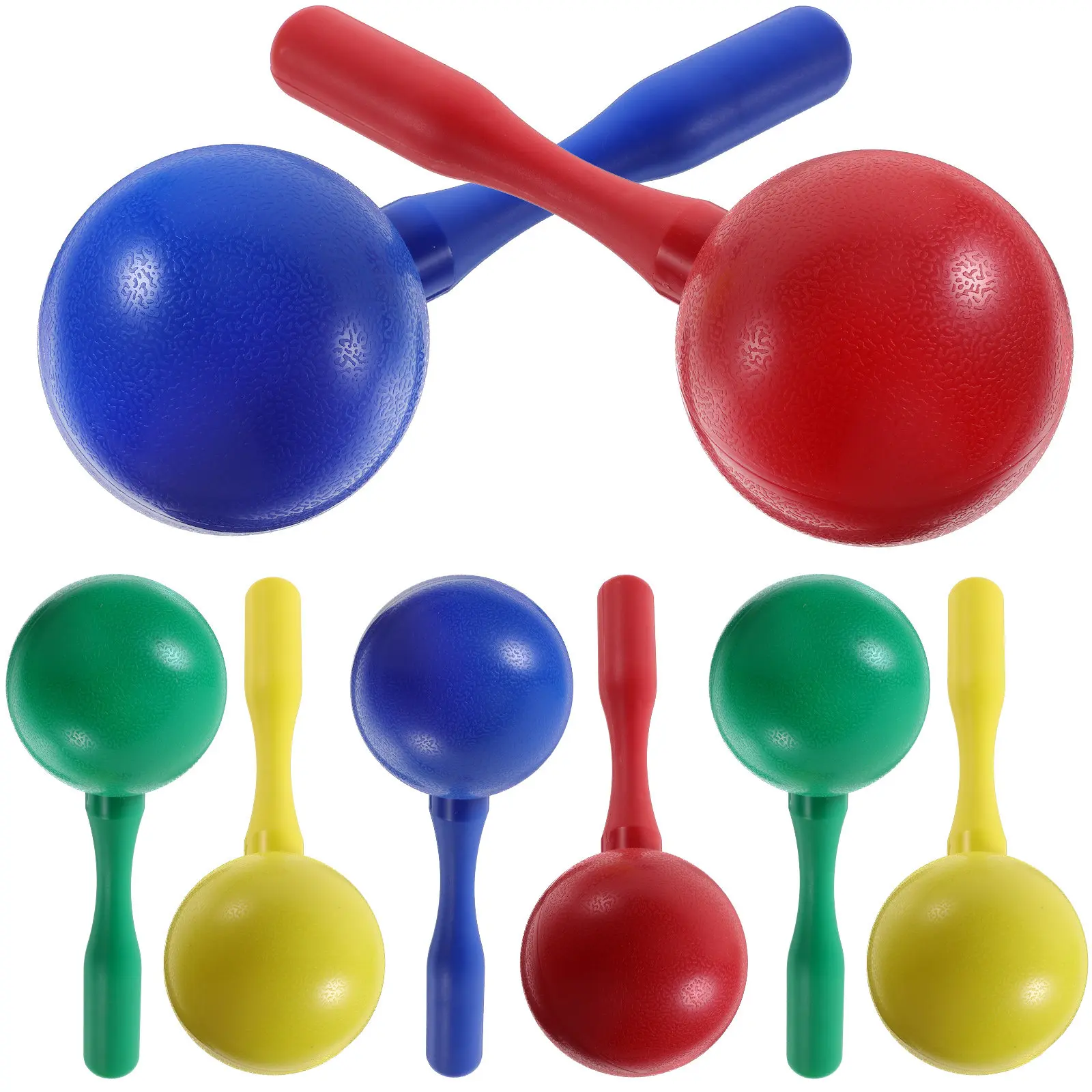 8 piezas de maracas, instrumento de percusión, instrumento musical educativo para el aprendizaje temprano, desarrollo de la coordinación