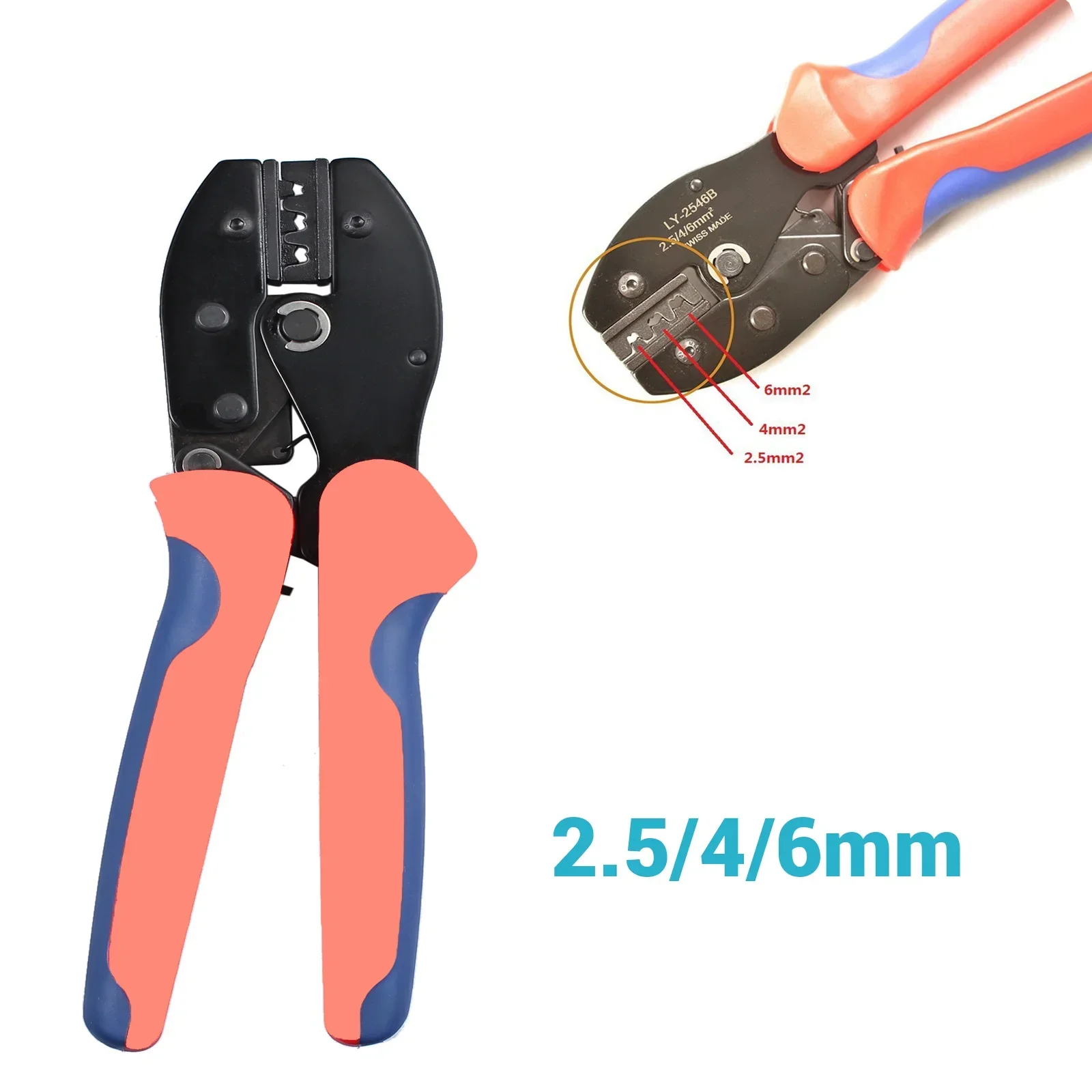 

High Quality Crimping Plier Solar Crimper Tool Connectors Terminal Cable Connector For 2.5/4/6mm Terminals Crimp Multi Tool