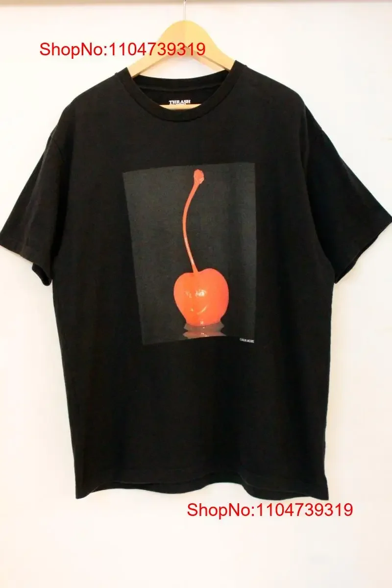 Used Minedenim Men'S T Shirt Xl Carlijn Jacobs Stie Lo Cherry vintage Washed fashion Comfortable Stretched graphic streetwear