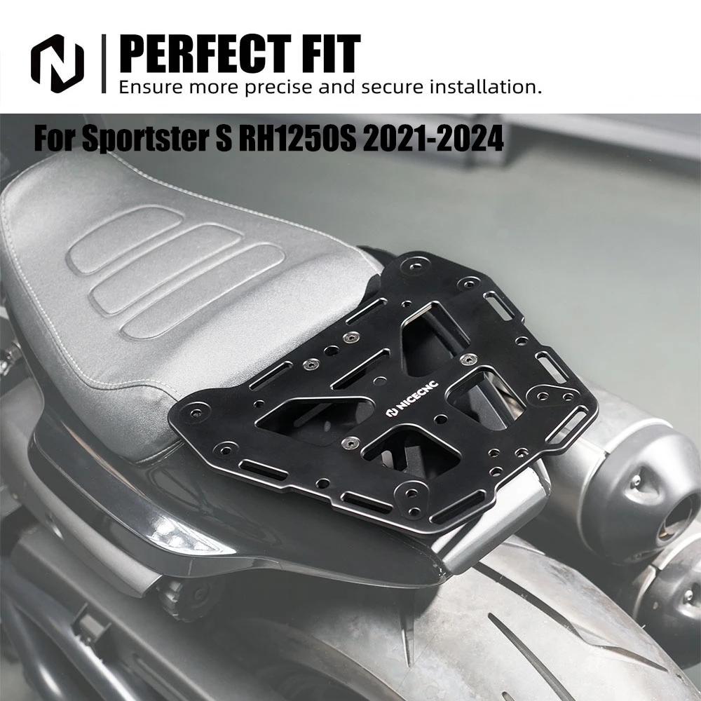 NICECNC Per Harley Sportster S RH1250S 2021-2024 Portapacchi posteriore Top Case Montaggio
