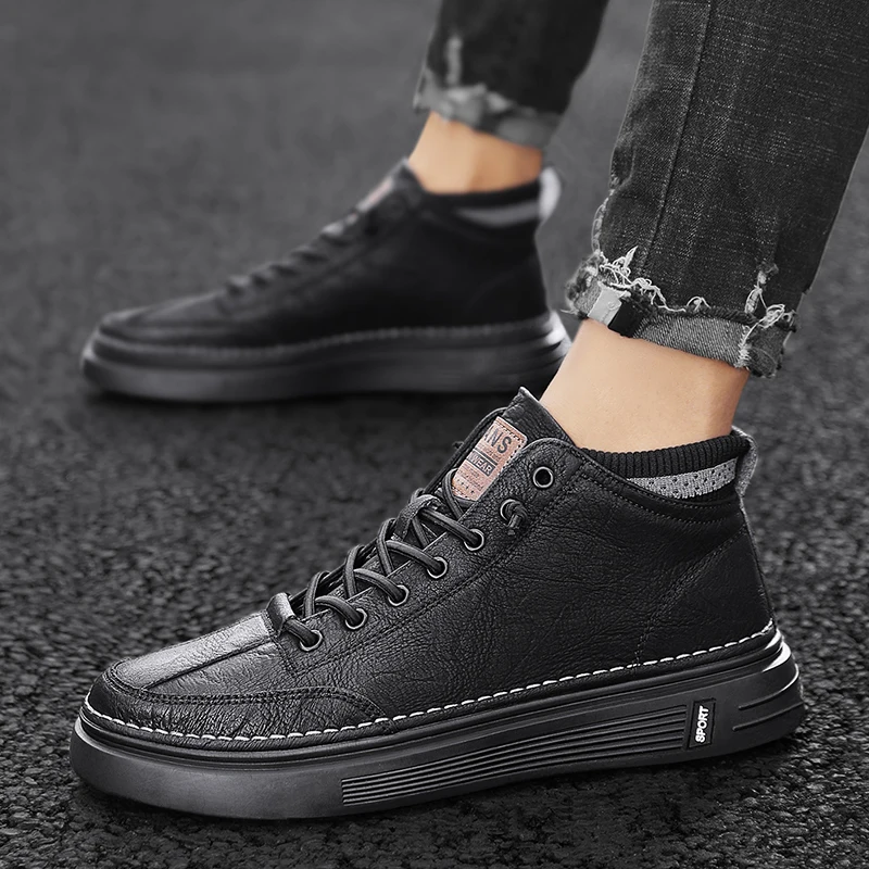 أحذية Fipatbu الجلدية للرجال: أحذية رياضية لزيادة الارتفاع مع نعال مخفية مقاس 2.36 بوصة - نمط فستان كاجوال عالي الجودة #3