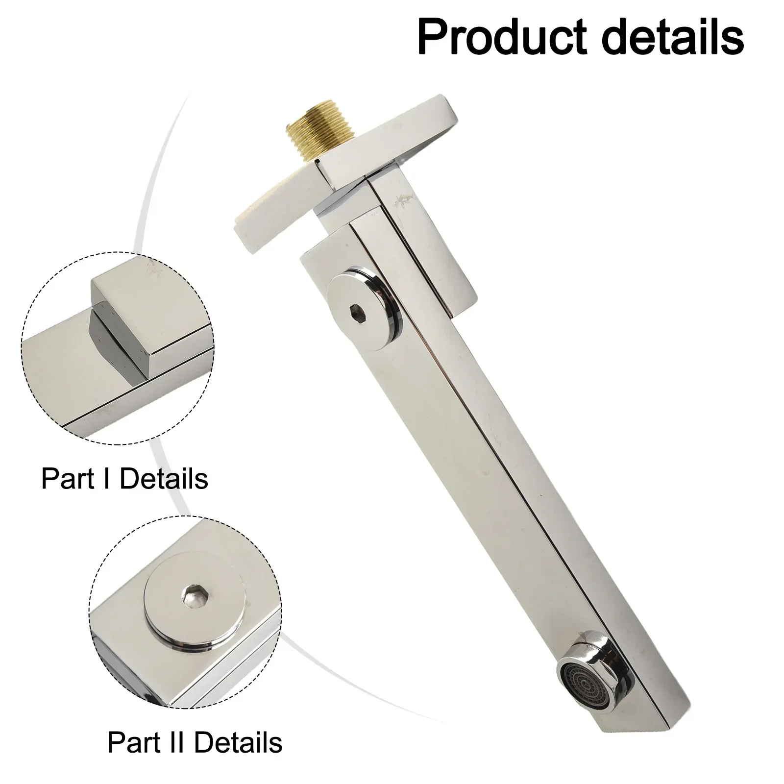 Boquilla plegable, grifo de bañera montado en la pared, grifo de baño con rotación de 180 grados, cabezal de ducha, accesorios de baño para el hogar