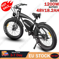 Electric Bicycle 1200W Motor 48V18.2AH Lithium Battery Retro E-bike Motocross Adult 26*4.0 Fat Tire All-terrain Electric Bike