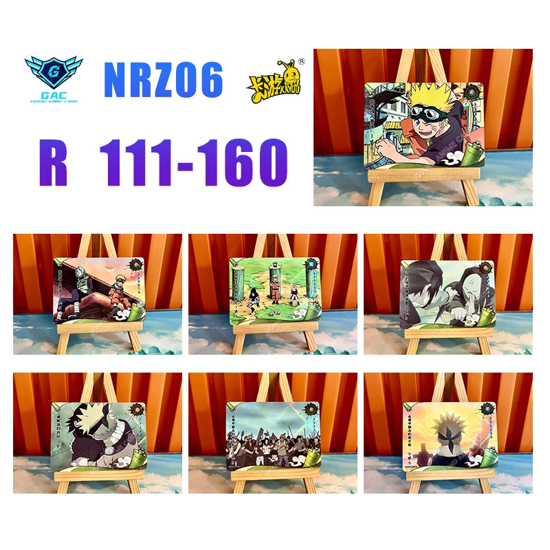 Kaiou Naruto Anime Cartão de Coleção Rara, Conjunto Completo, Tier 4, Wave 6, Uzumaki, Série Completa, SP, MR, PU, UR, PTR, SSR, SR, R, Novo