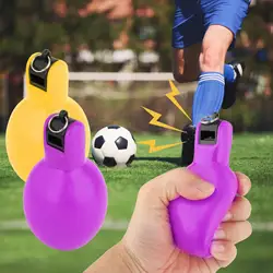 2x Hand Squeeze Whistles Coaches Whistle Manual Lightweight Sports Whistle Trainer Whistle for Trekking Hiking Teachers