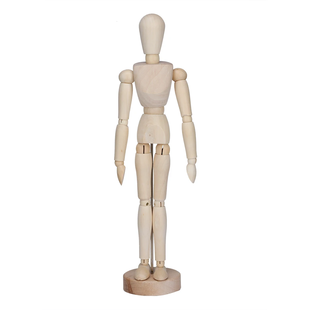 Wooden Artist Drawing Manikin Articulated Mannequin With Base And Flexible Body For Drawing The Human Figure