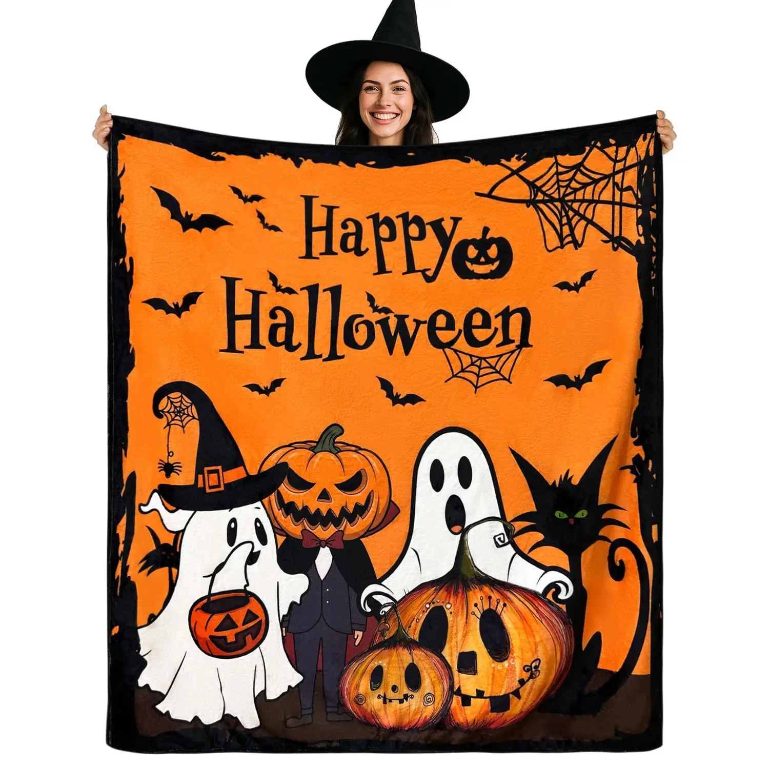 Halloween Factory Wholesale Flannel Blankets Children Blankets Household Sofa Bedroom Lunch Break Air Conditioner Blanket Gift
