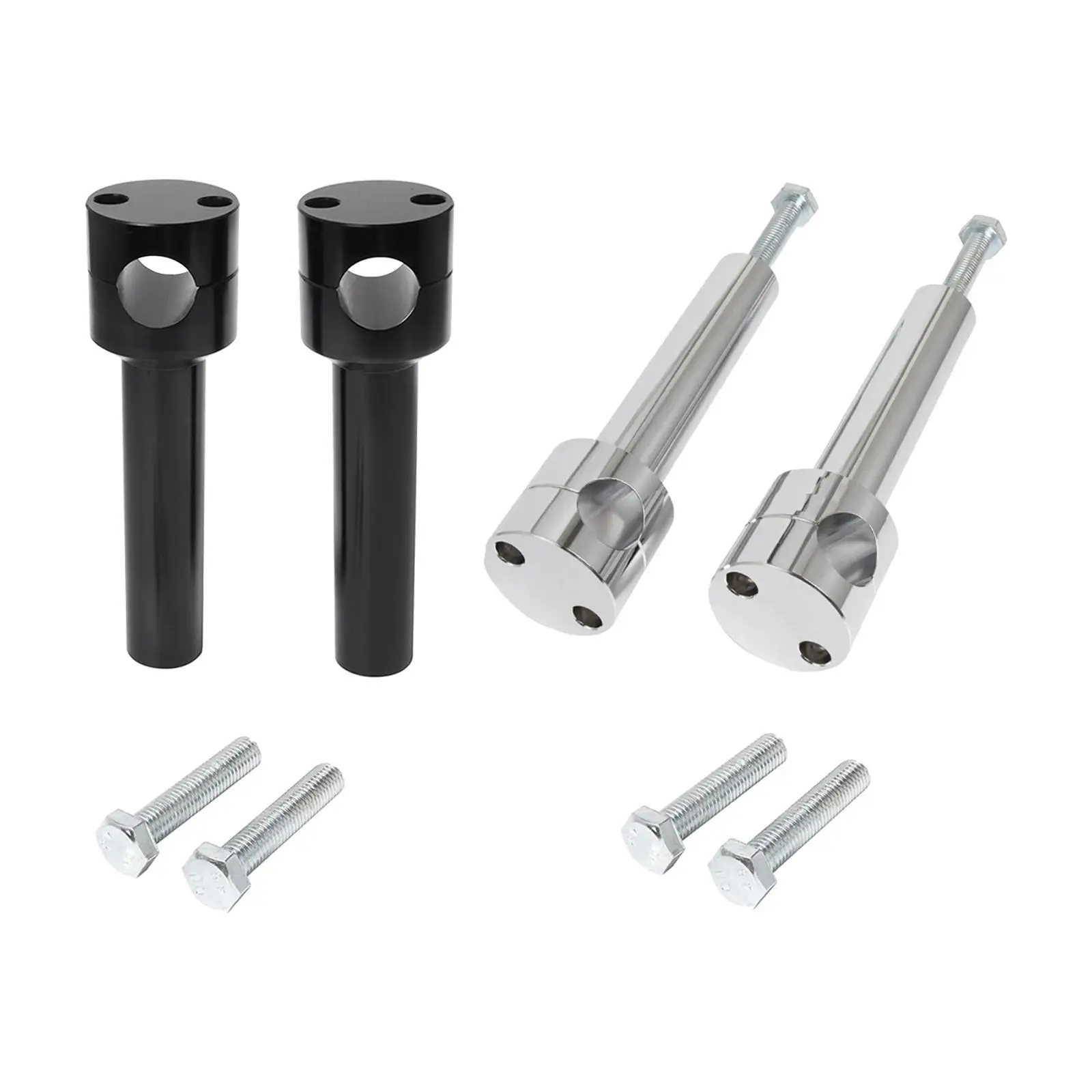 2Pcs Handlebar Riser 22mm with Screws Replaces Modification Handle Bar Riser