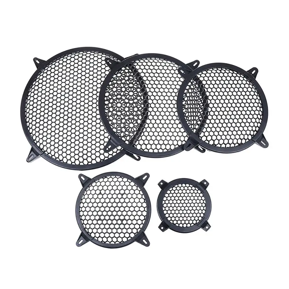 1Pcs 4/6/8/10/12 inch Subwoofer Grill Round Plastic Mesh Net Replacement Sub Woofer Grille Guard Protector Speaker Accessories