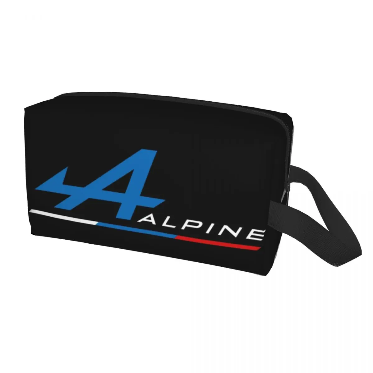 Custom Racing Alpines Team Logo Toiletry Bag for Women Makeup Cosmetic Organizer Lady Beauty Storage Dopp Kit Box