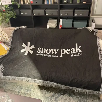 북유럽 스노우 캠핑 담요, 태피스트리 침대보, 레저 소파 커버, 태슬 라인 담요, 와일드 텐트 장식, 홈 데코