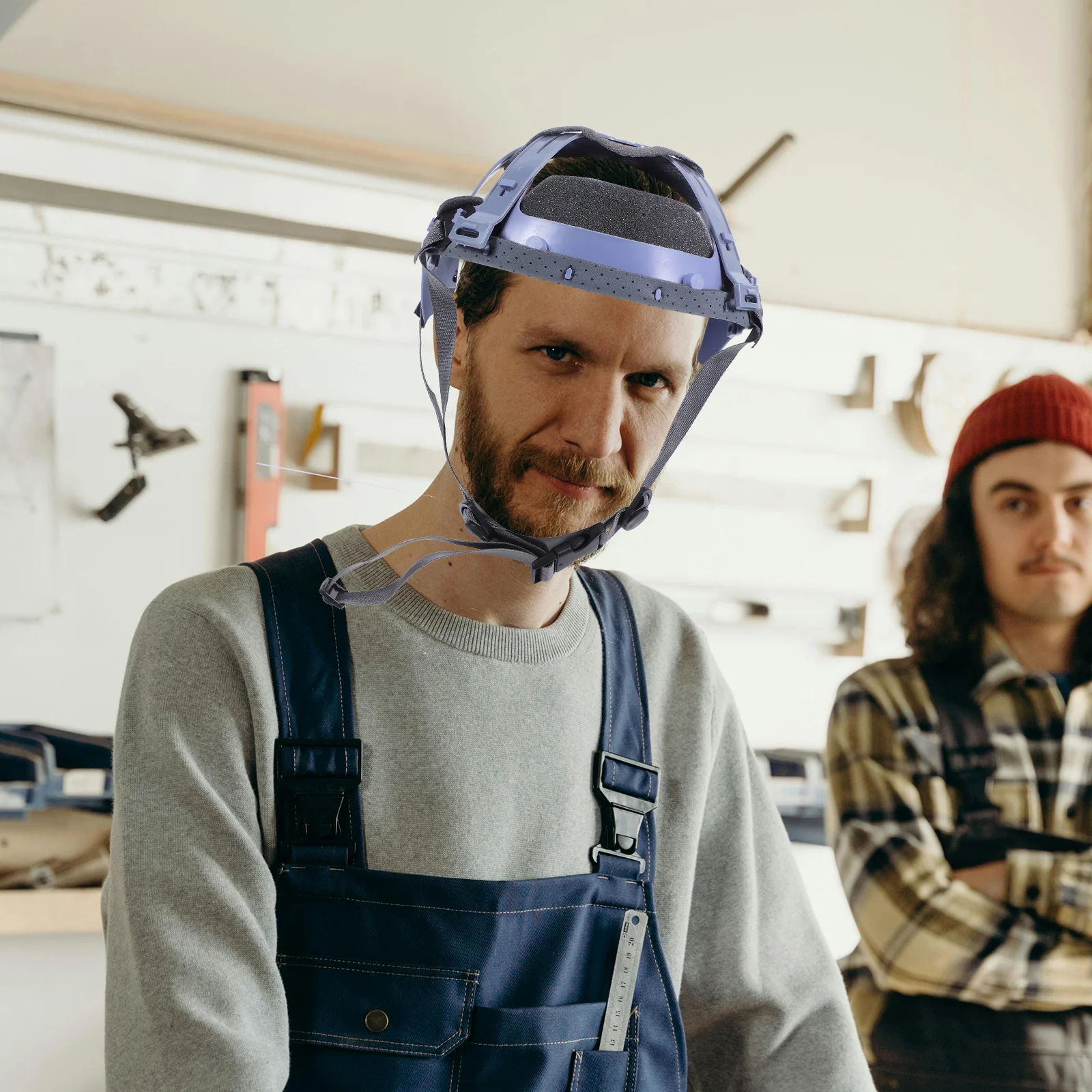 إدراج بطانة القبعة الصلبة مع نظام سقاطة 6 نقاط لملحقات سلامة عمال البناء، معدات ترقية بديلة #3